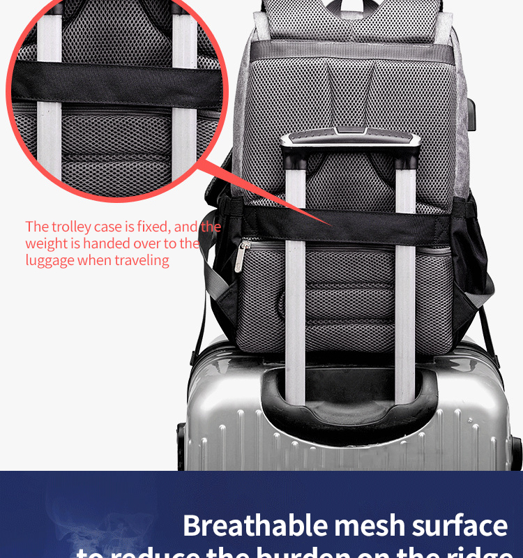 ISO9001 Fashion Mummy Maternity Nappy Diaper Bag Backpack With USB