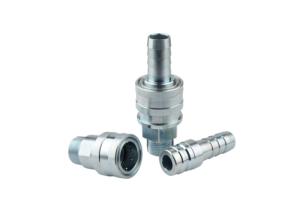 China Galvanized Steel Pneumatic Quick Couplings No Valve Core Straight Through factory