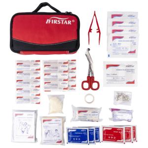 China Red Nylon Trauma First Aid Kit With Cute Surviving Rescue Emergency Handbag factory