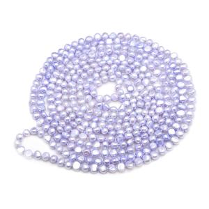 China Purple 7-8mm Freshwater Cultured Baroque Shape Pearls Necklace (FN08285PURPLE) factory