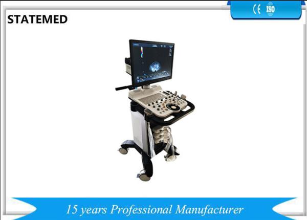 FDA Proved Trolley Ultrasound Scanner For Abdonimal / Breast / Cardiac /