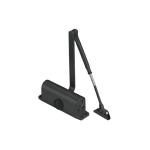 Black Aluminum Door Closer For Glass And Wood Door 145x57x37mm Dimensions