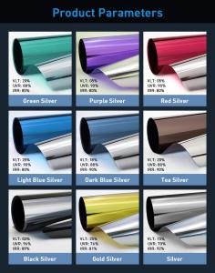 China UVR 99% Clear Window Film Office Mall House UV Protection Building Solar Window Film High Heat Insulation factory