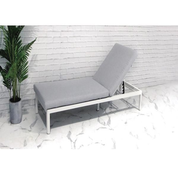 China 196cm Garden Sun Lounger Chairs Alumiunm 8cm Cushion factory