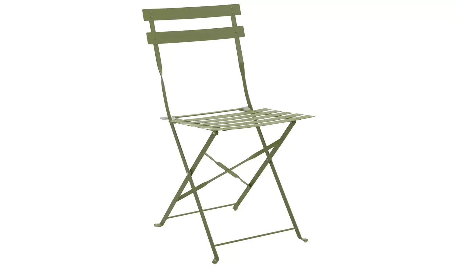 AJUNION 4 Seater Folding Metal Patio Set Steel Garden Set Folding Table and Chair Outdoor Bistro Set