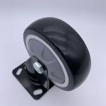 8 Inch Black PU Swivel Caster with 360 Degree Top Plate