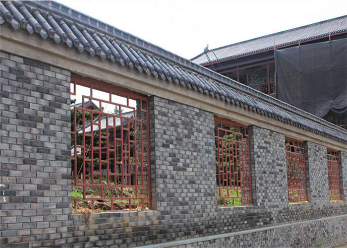OEM Solid Surface Faux Exterior Brick With Rustic Color Enviromentall Friendly