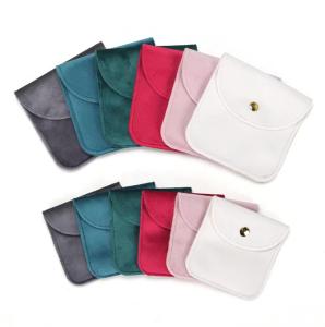 China Microfiber Suede Jewelry Bags Pouch Velvet Velvet Envelope Bag For Earring Necklace Bracelet Ring factory