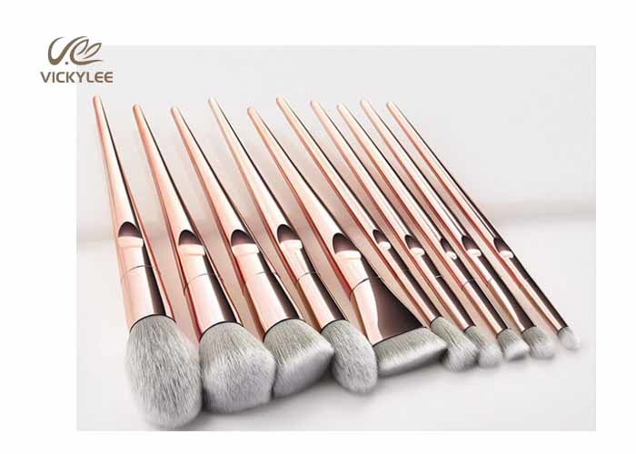 Soft Touch Electroplating 18.8CM 10 Piece Brush Set