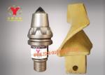 Antifriction Alloy Carbide Bullet Teeth , Foundation Drilling Bullet Teeth For