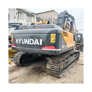China Korean Used Hyundai 220 Crawler Excavator Digger 22 Tons with 1.05m3 Bucket Capacity factory