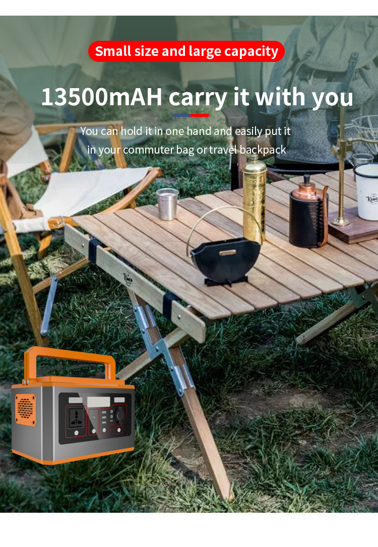 Eu Warehouse Portable Power Station Home Camping Emergency Energy Storage 500w
