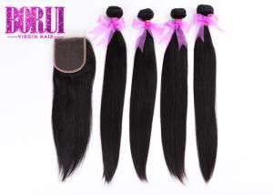 China Straight Bundles Malaysian Human Hair All Length Available With Closure factory