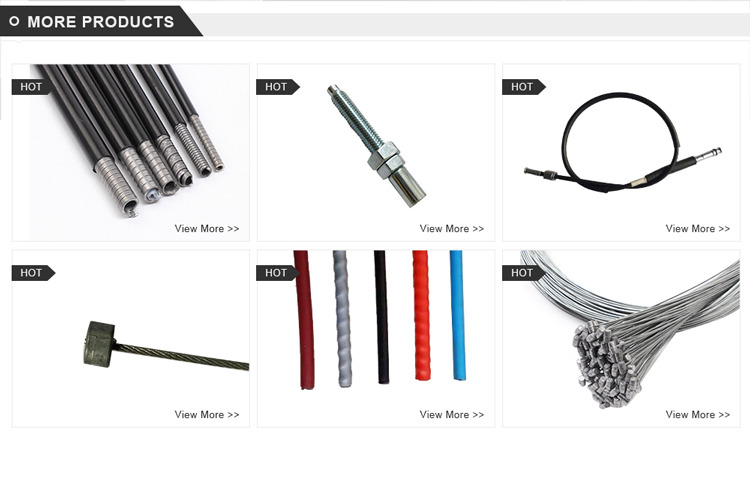 Custom 6mm Bike Cables Material 9mm New Trend Oute Casing White 9mm 1p High Carbon Steel Black Conduit