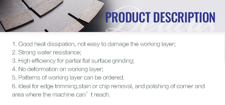 Eco-friendly Diamond Grinding Tools for Hand Polishing Stone and Porcelain Surfaces