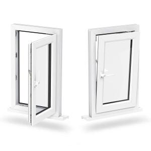 China Modern PVC Double Triple Glazed Tilt And Turn Windows European Style factory