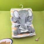 Printed Flannel Swaddle Blanket Travel High Warmth Retention Children Animal For