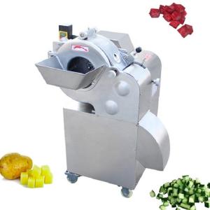 China Restaurant Sus304 Commercial Vegetable Fruit Chopper Potato Slicer Machine 1.5KW factory