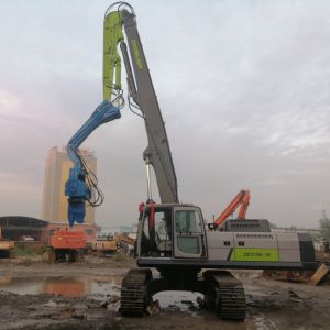 Robust Pile Driver for Road Construction | 15-Meter Driving Depth | High