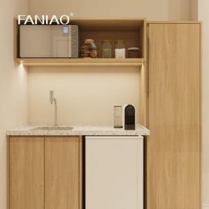 China Simple Functional Kitchen Cabinet Mini Kitchenette for Apartment Project factory