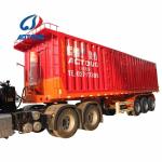 60 Ton 45cbm U Shape Square Shape Hydraulic Rear Dump Tipper Truck Semi Trailer