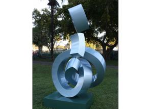 China Outdoor Decorative Modern Art Stainless Steel Metal Sculpture Painted Finishing factory