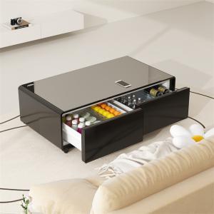 China Temperature Adjustable Living Room Furniture Smart Coffee Table with Wireless Charging factory