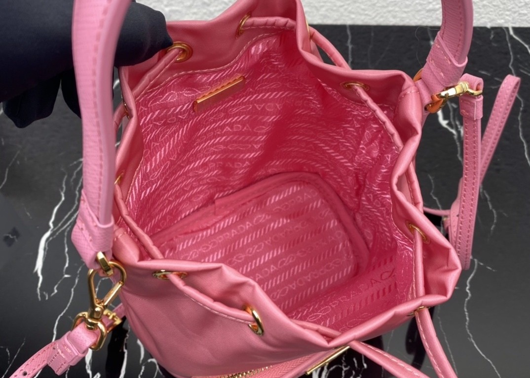 Bucket Nylon Cross Body 23cm Luxury Canvas Bag Big Capicity