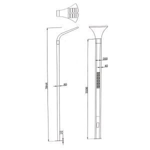 FORZATEC Outdoor LED Garden Lights Electrical Insulation Class 1 For Plaza Park