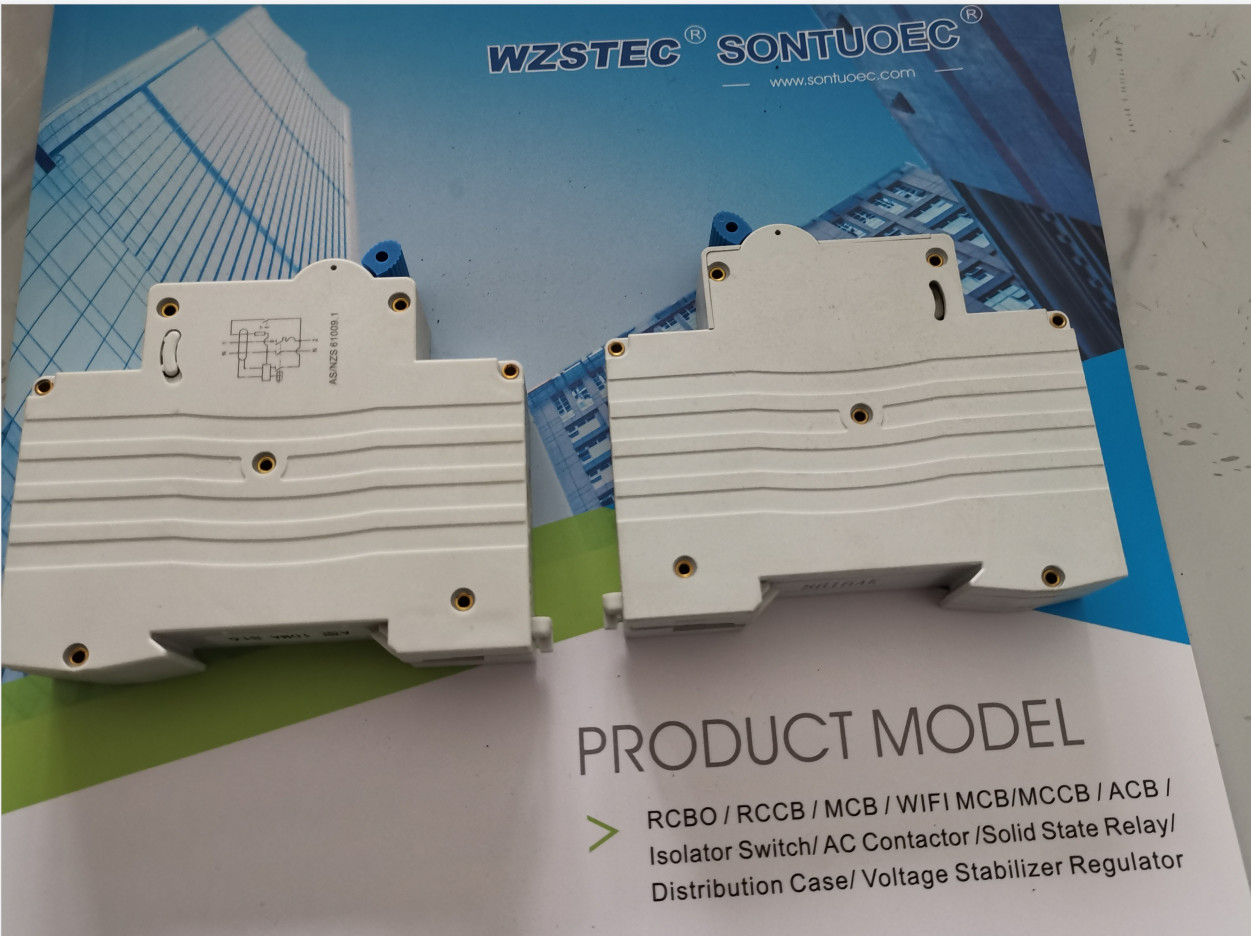 40A 18MM 6KA RCBO Circuit Breaker With Overcurrent Protection