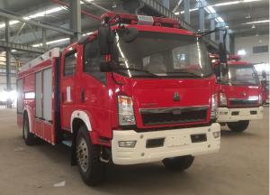 China 160HP 118kw Water Tanker Fire Truck 4 Ton For Emergency Rescue factory