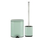 Oval Indoor Room Waste Bin Stainless Steel Big Capacity Rolling Cover Type Pedal