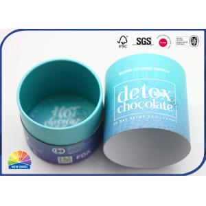 CMYK Printed Paper Tube Protein Powder Package Round Container