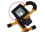 10W Waterproof Rechargeable LED Flood Lights Black Aluminum 4 Hours Portable
