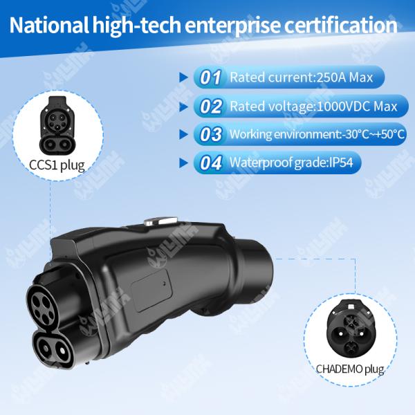 Olink Car Charger Fast DC Charger Ccs1 to CHAdEMO Adapter DC EV Adaptor Chademo Ccs1 Adapter
