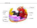 Coin Operated Amusement Kiddie Rides Electric Bumper Car 4.5km/h For Kids