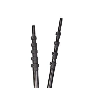 China Plain Weaving Carbon Fiber Extension Pole For Arecanut Plucking factory