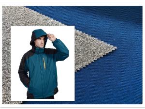 China Double Layer Cationic Super Stretch Fabric , Waterproof T400 Mechanical Stretch Fabric factory