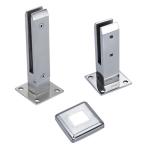 Industrial Tempered Glass Spigot Balustrade with Stainless Steel Pool Fence