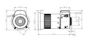China 1/2&quot; 7-70mm F1.4 3 Megapixel C mount Lens, well MT9P001, good for Day and Night Surveillance factory