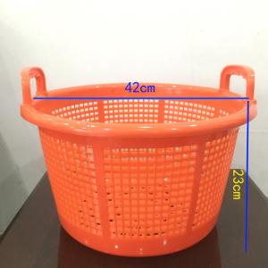 Stackable Storage Ventilated Seafood M Plastic Shrimp Basket With Handle