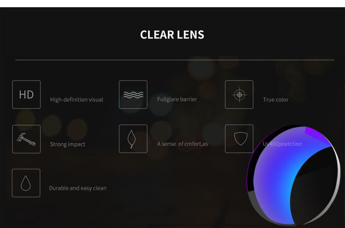 Irregular Lens Athletic Eye Glasses Light Weight BSCI Optical Cycling Glasses