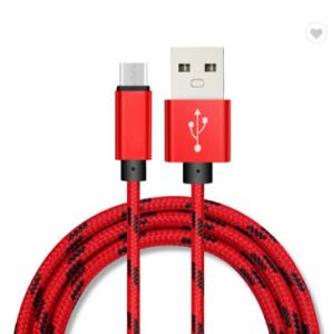 China 1m 3ft Fast Charging Micro USB Data Cable Nylon Braided Data Sync factory