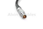 Red EPIC SCARLET Power Adapter Cable 1B 6pin Female to 2B 6pin Male