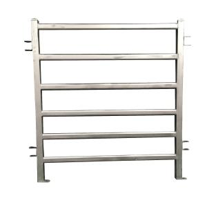 China Heavy Duty Metal Corral Fence Portable Galvanized Livestock 4 / 5 / 6 Rails Cattle Fence factory