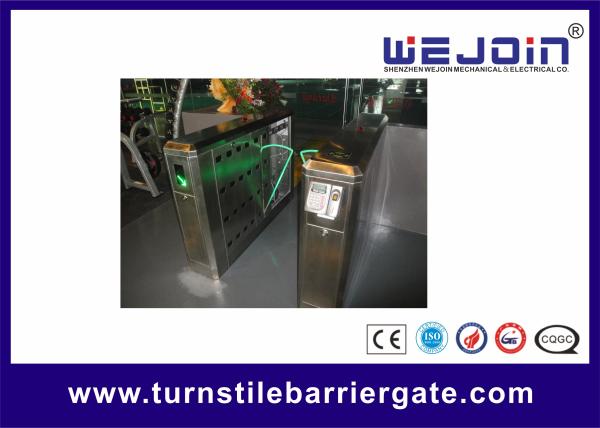 900mm Security Flap Barrier Turnstile Entry Systems Bi - direction In Aluminum