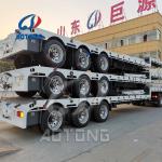 11.5 Axle 3-Axle Low Bed Drop Deck Trailer for Heavy Equipment Transport