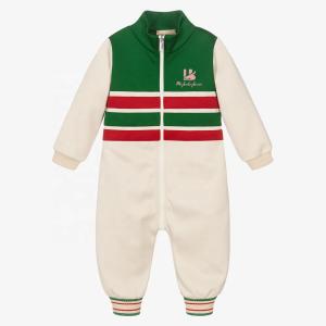 China Fashion Organic Cotton Zipper Jumpsuit Toddler Onesie Long Sleeve Baby Clothes Baby Romper Zipper factory