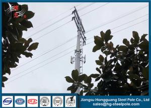 China ODM / OEM Design Q235 Galvanized Steel Pole , Power Transmission Poles factory