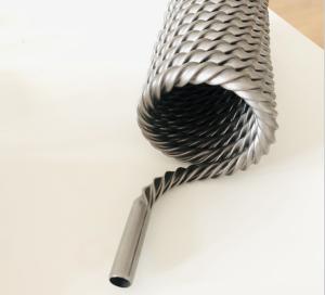 China Spiral Corrugated Titanium Tube For Condenser factory